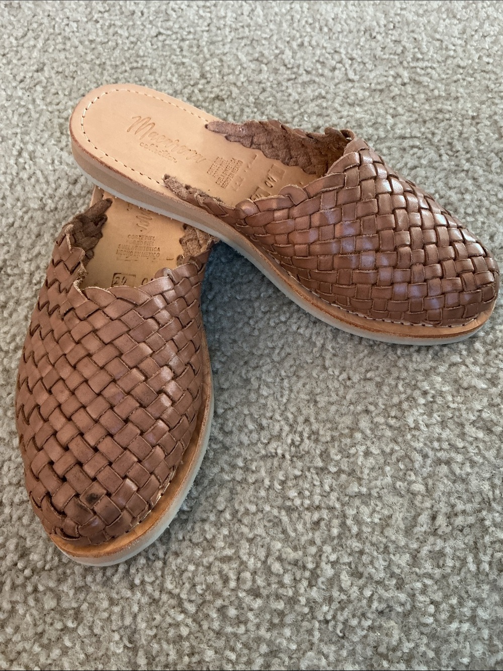 Macarena Collection Women’s Mexican Handmade Leather Sandals - US Size 7 MEX 24